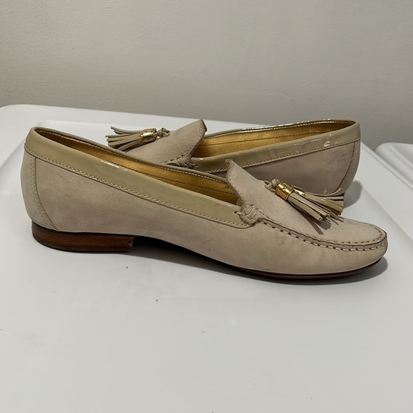 Marc Joseph New York Women's Size 10 Wall St Cream Tassel Loafers Leather Shoe - Picture 7 of 16